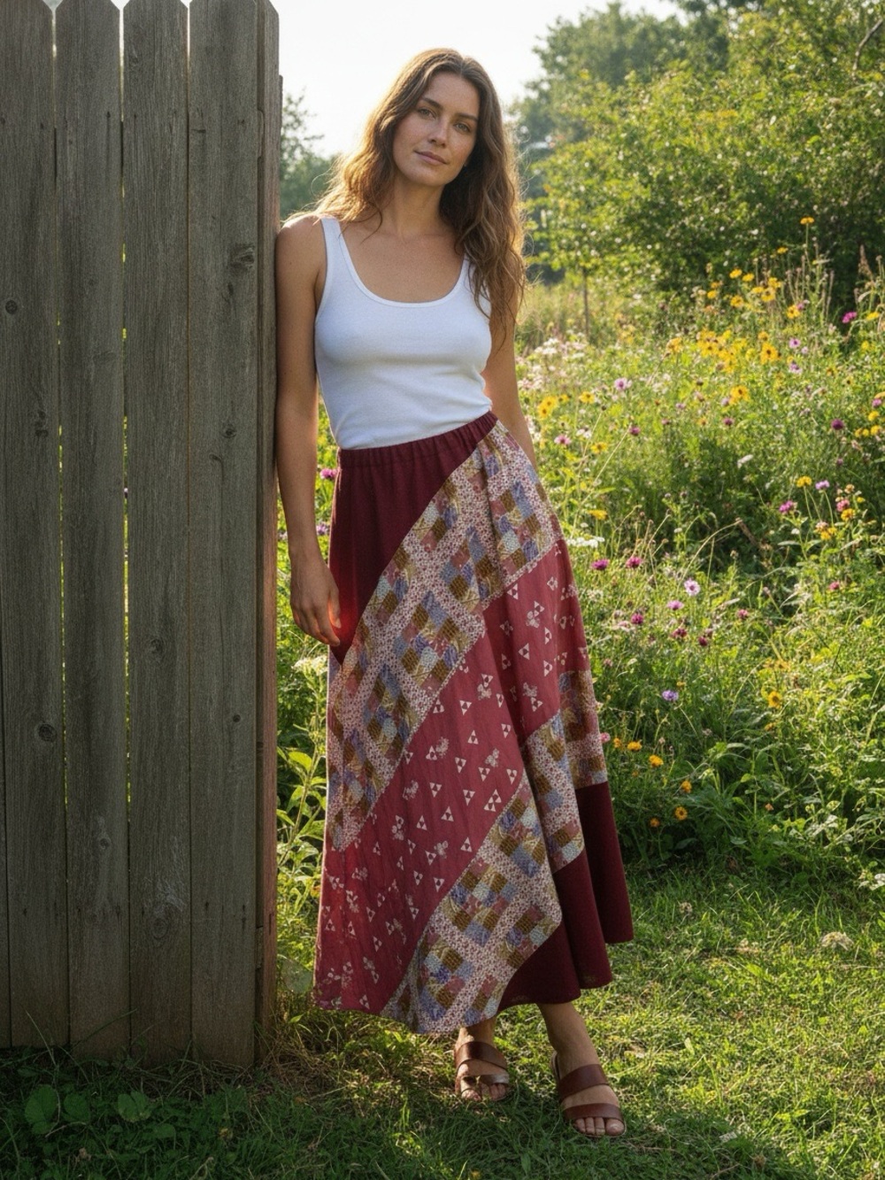 NWT CHESSA DAVIS VINTAGE SKIRT 
SIZE MEDIUM